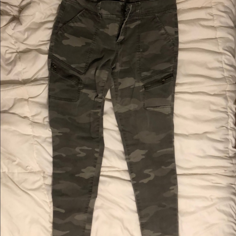 Grey camouflage jeans